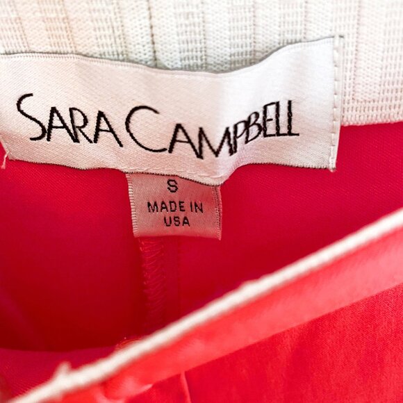 Sara Campbell The Sutton Pant in Tomato Red, Size Small - Picture 3 of 4
